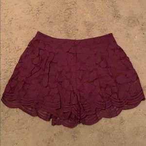Torrid floats place shorts - wine colored